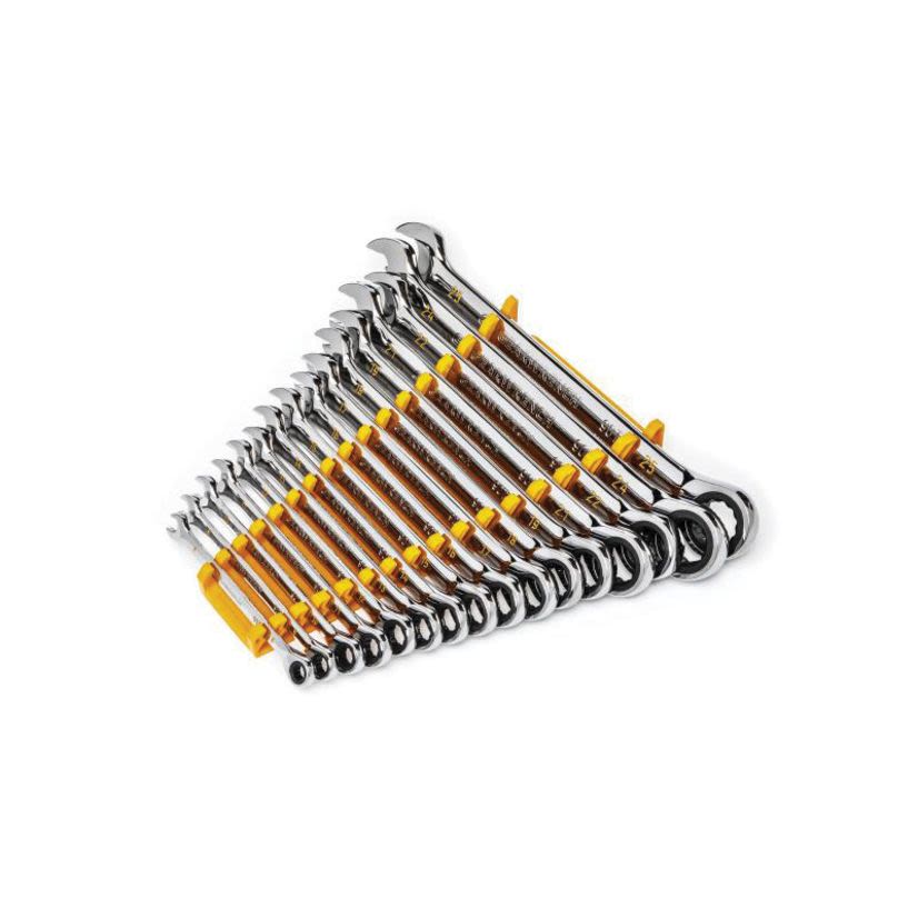 Gearwrench 86928 90-Tooth 12-Point Ratcheting Combination Wrench Set